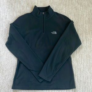 The North Face half-zip fleece - black, TKA 100, size M